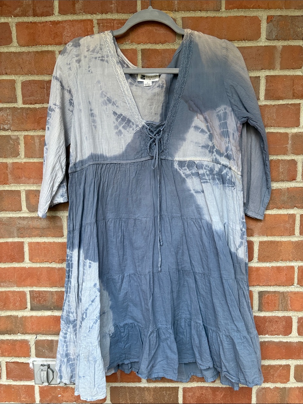 Beach by Swift Light Blue Cotton Top - S